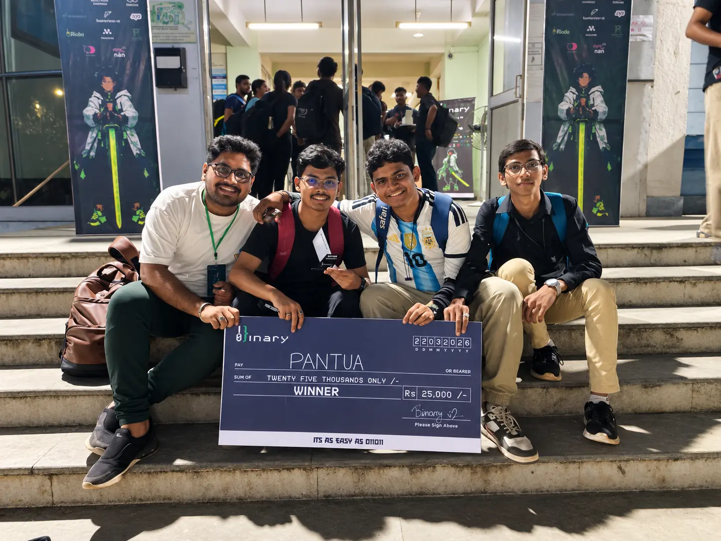 First Prize Winner, BINARY, KGEC
