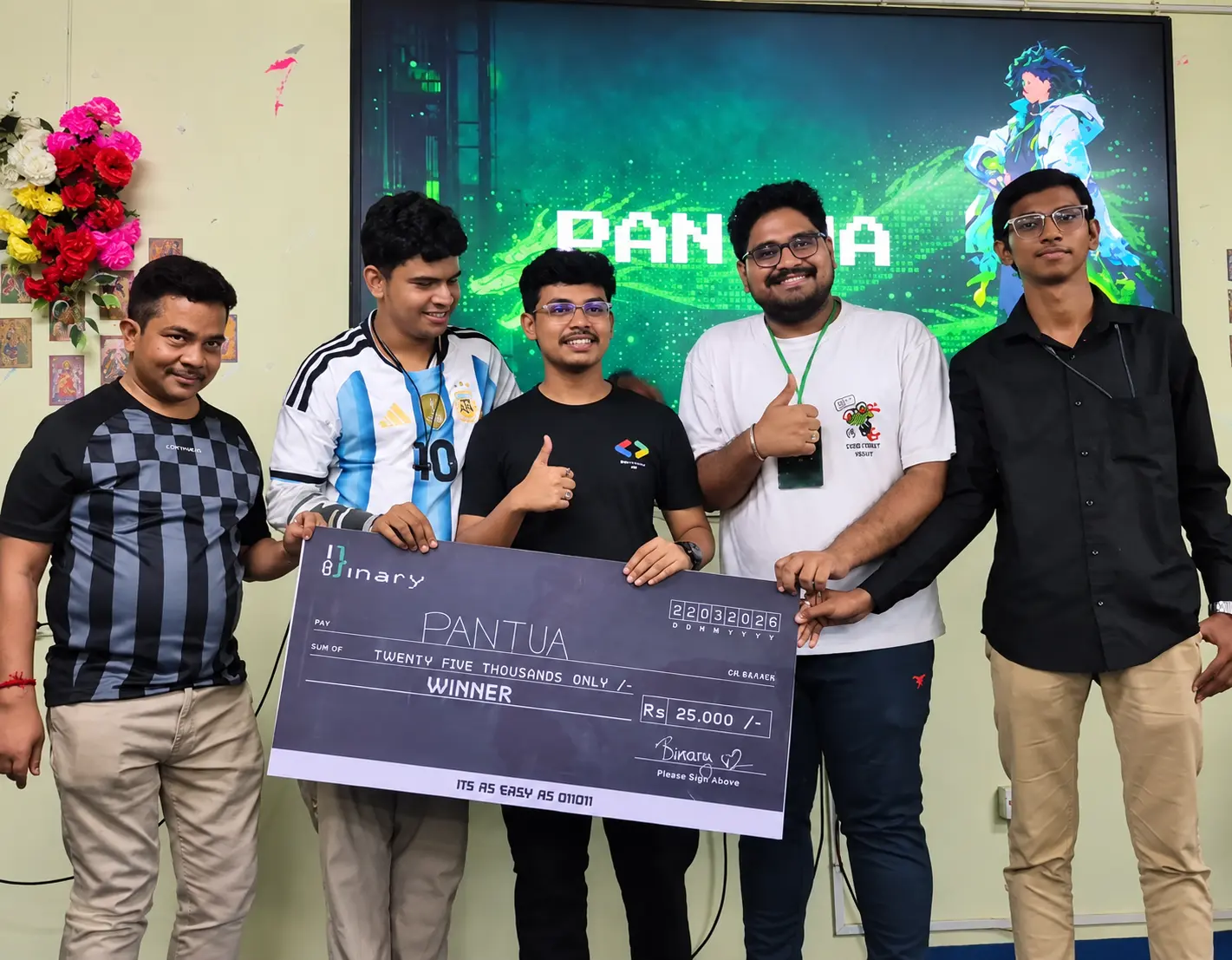 First Prize Winner, BINARY, KGEC